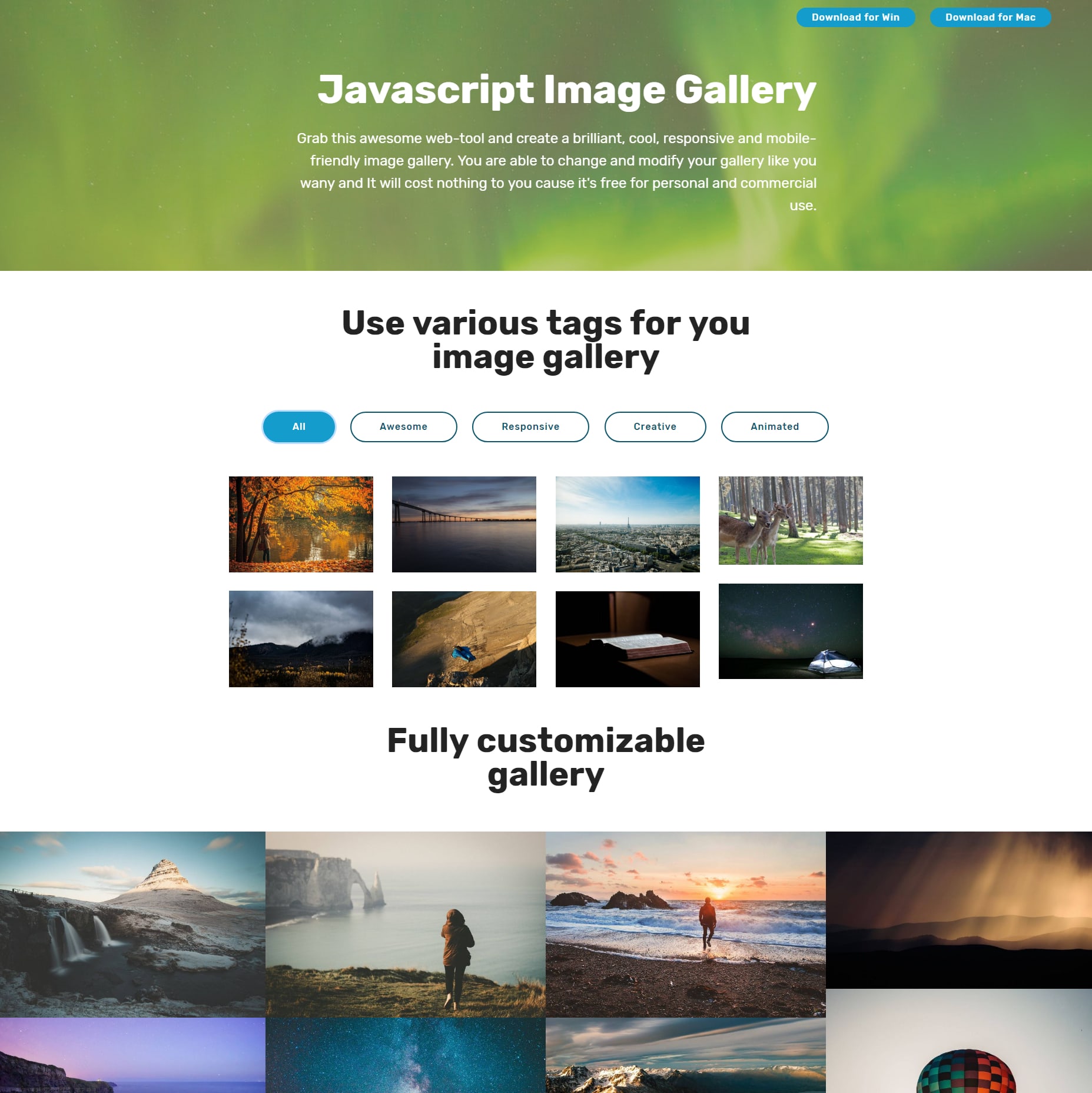 Javascript Image Gallery