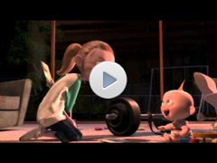 jack jack attack - los increibles ( corto de Pixar )