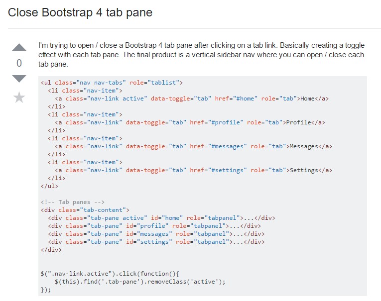  Exactly how to  turn off Bootstrap 4 tab pane