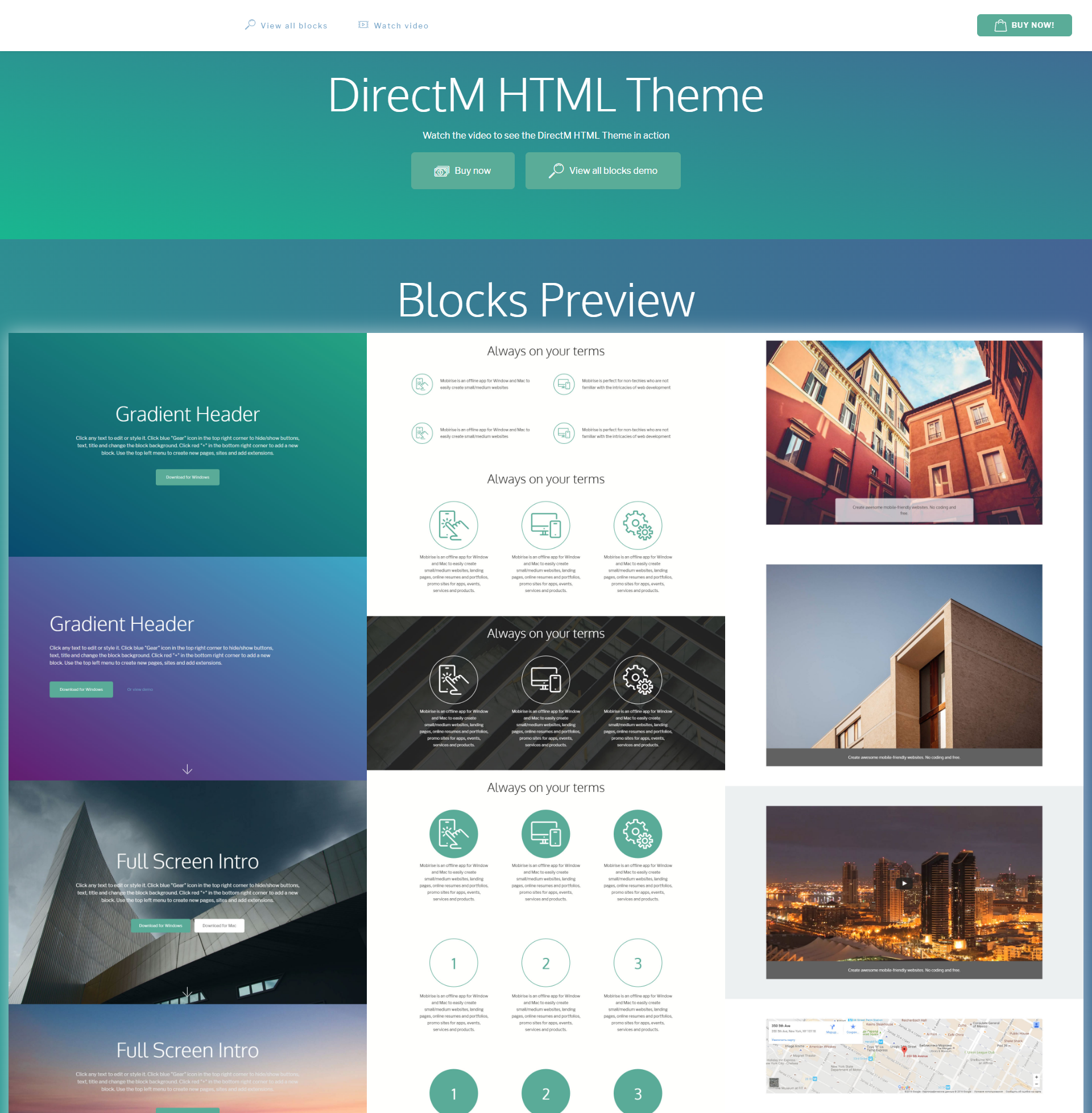 CSS3 Bootstrap DirectM Templates