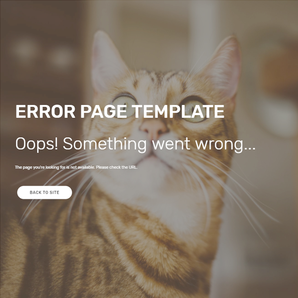 HTML5 Bootstrap Error Page Themes