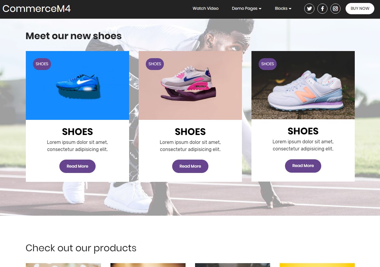 Features Template for eCommerce Website